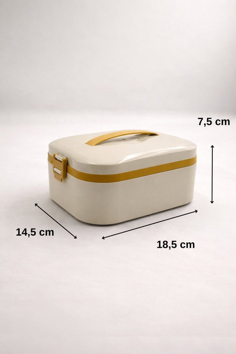 Hermia Caja de almuerzo de acero inoxidable Mostaza 650 ml Hermia Caja de almuerzo de acero inoxidable Mostaza 650 ml